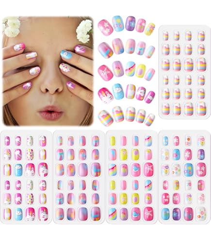 Amazon | Litherr S 288個 12箱 ネイルチップ 子供向 ビッグセット